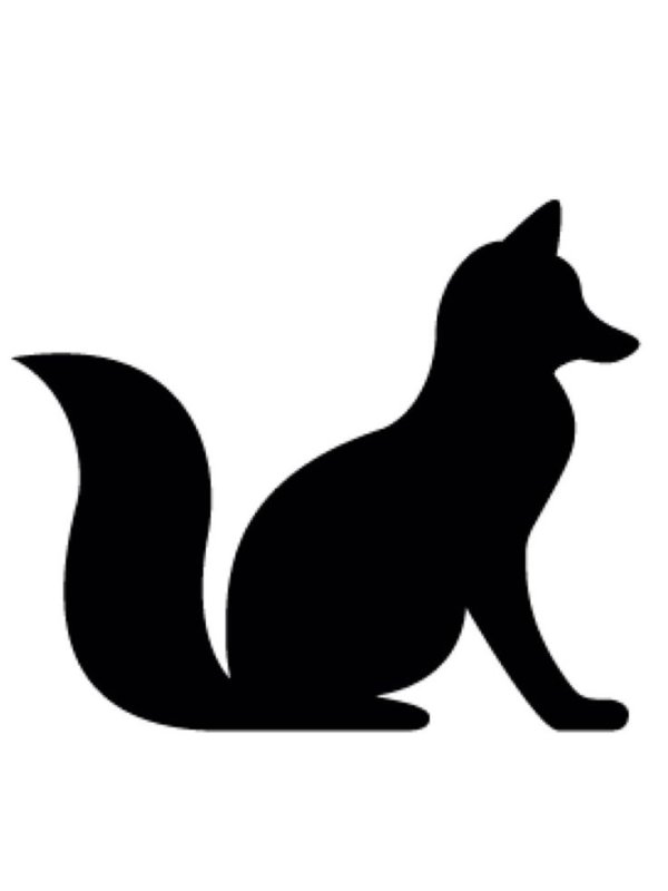 Чёрные силуэты животных