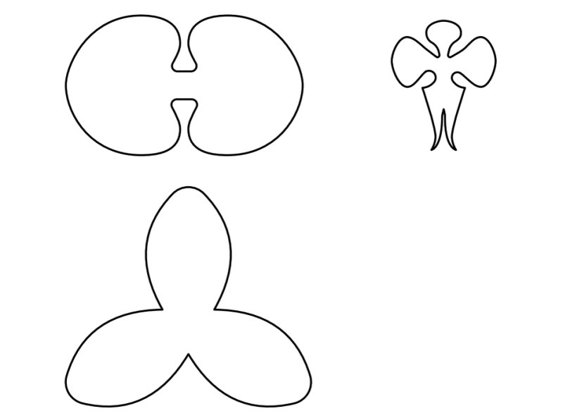 Трафарет орхидеи из фоамирана