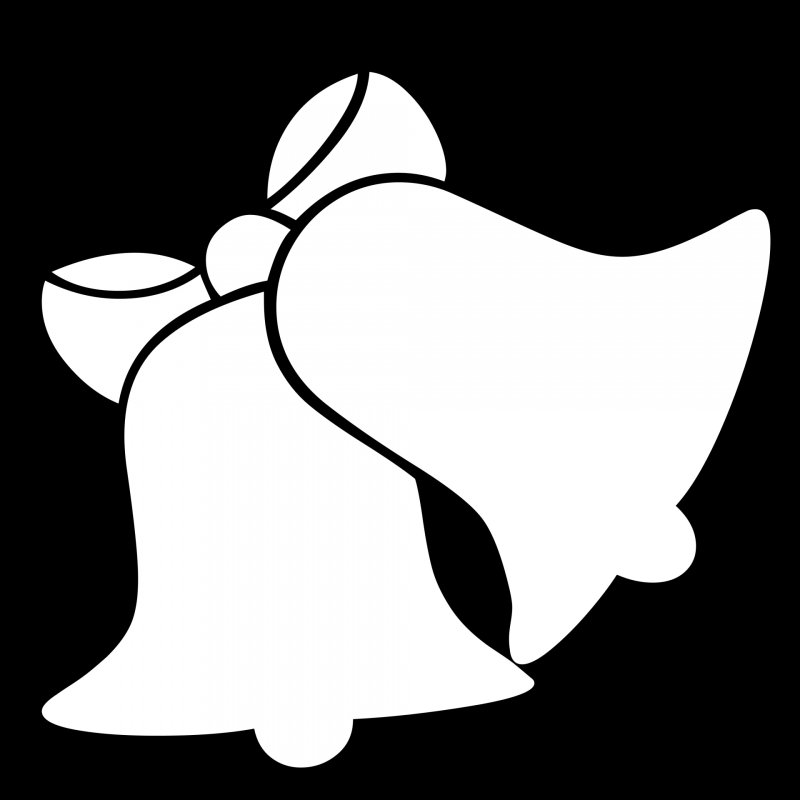 Силуэт колокольчика для вырезания