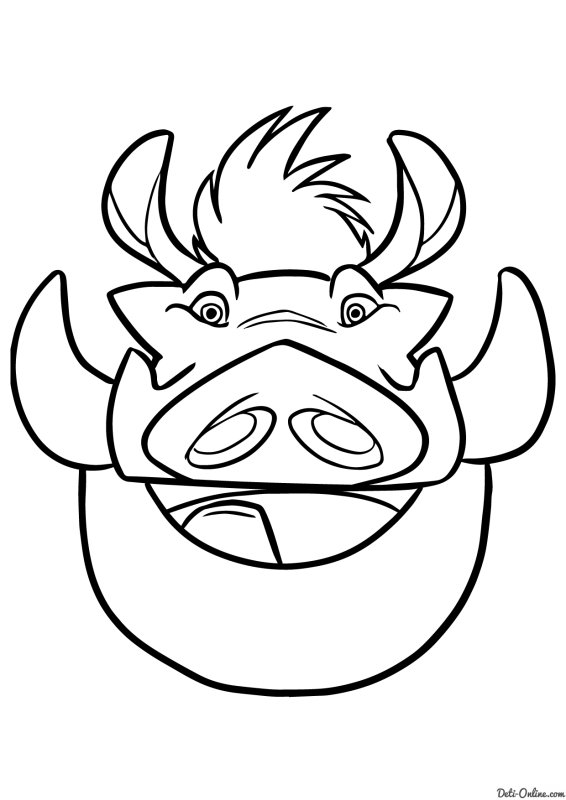 Тимон и Пумба раскраска