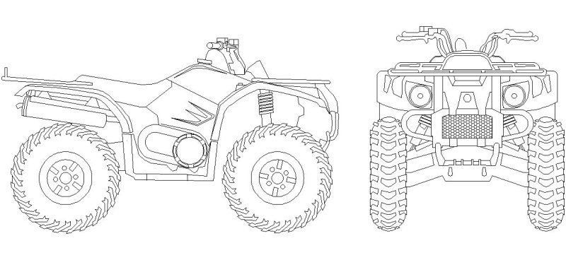 Квадроцикл РМ 500 габариты чертеж
