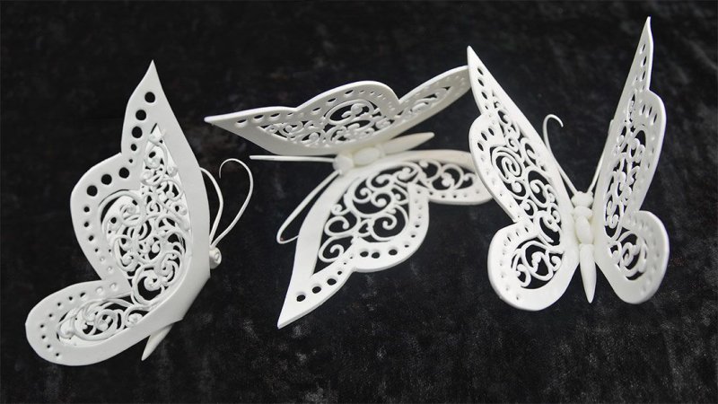 Бабочки из айсинга