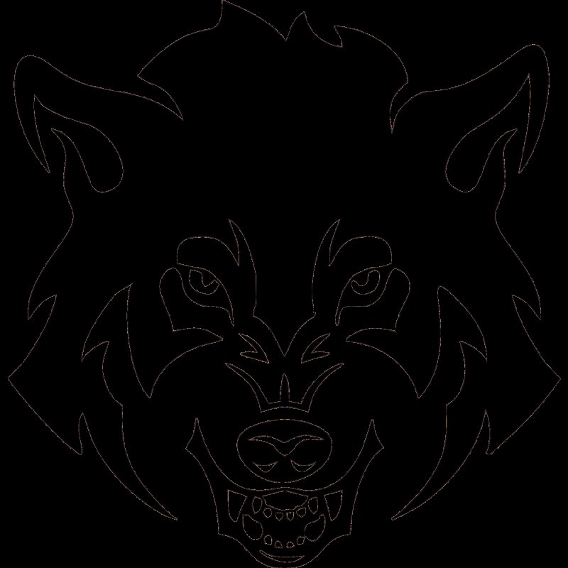 Волк рисунок