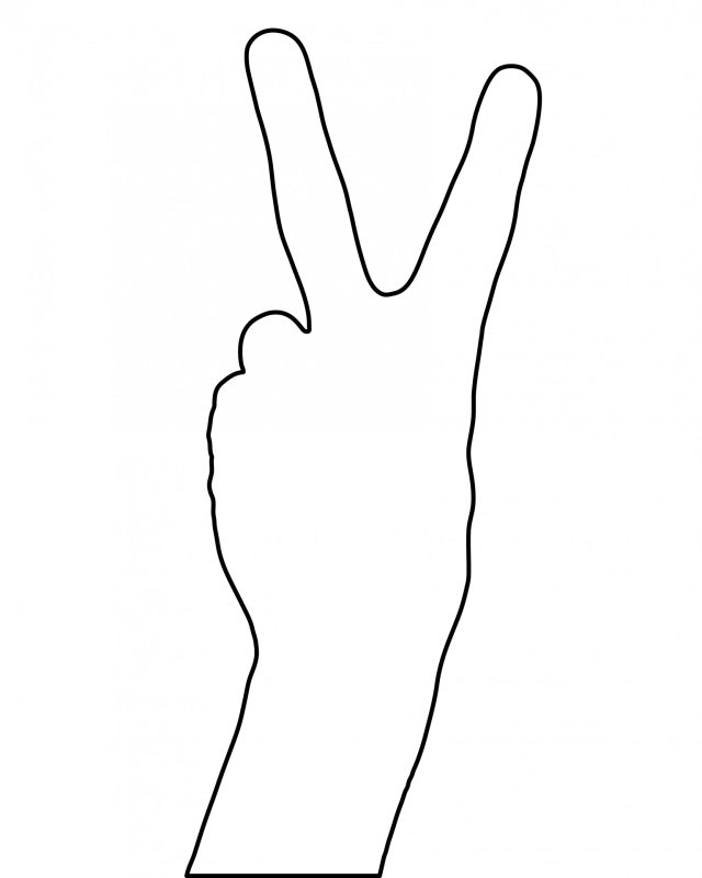 Трафарет руки