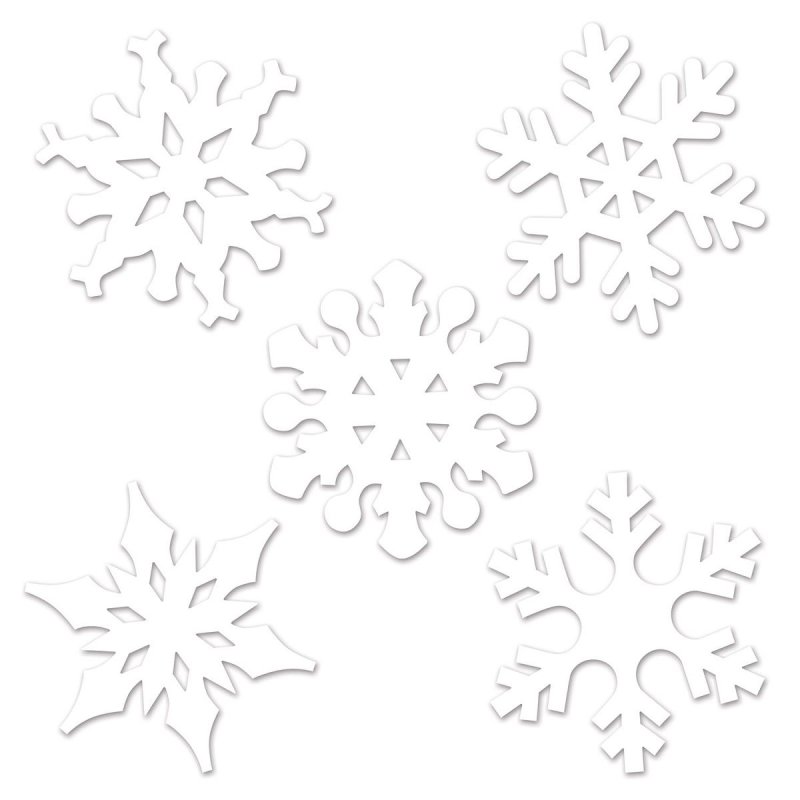 Снежинка трафарет для вырезания