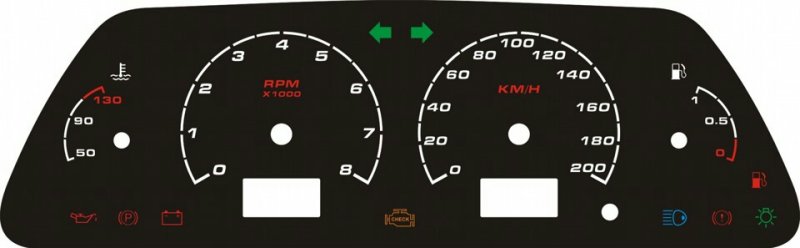 Шкалы приборной панели ВАЗ 2114