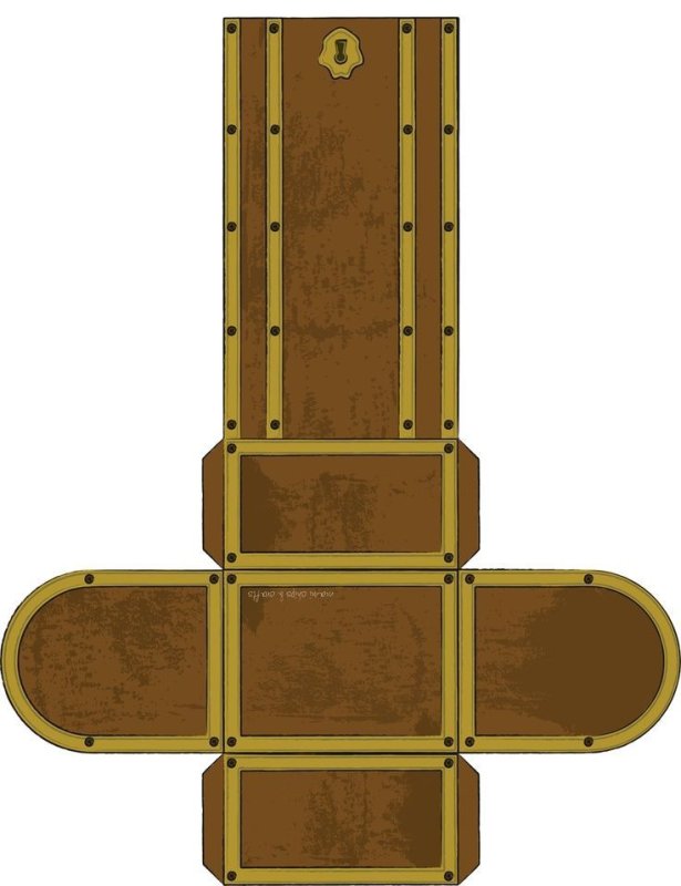 Макет пиратского сундука