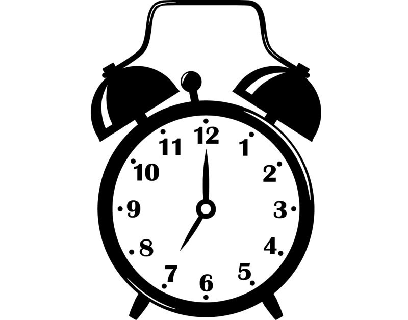 Будильник трафарет