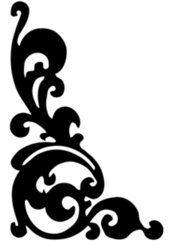 Растительный орнамент угловой