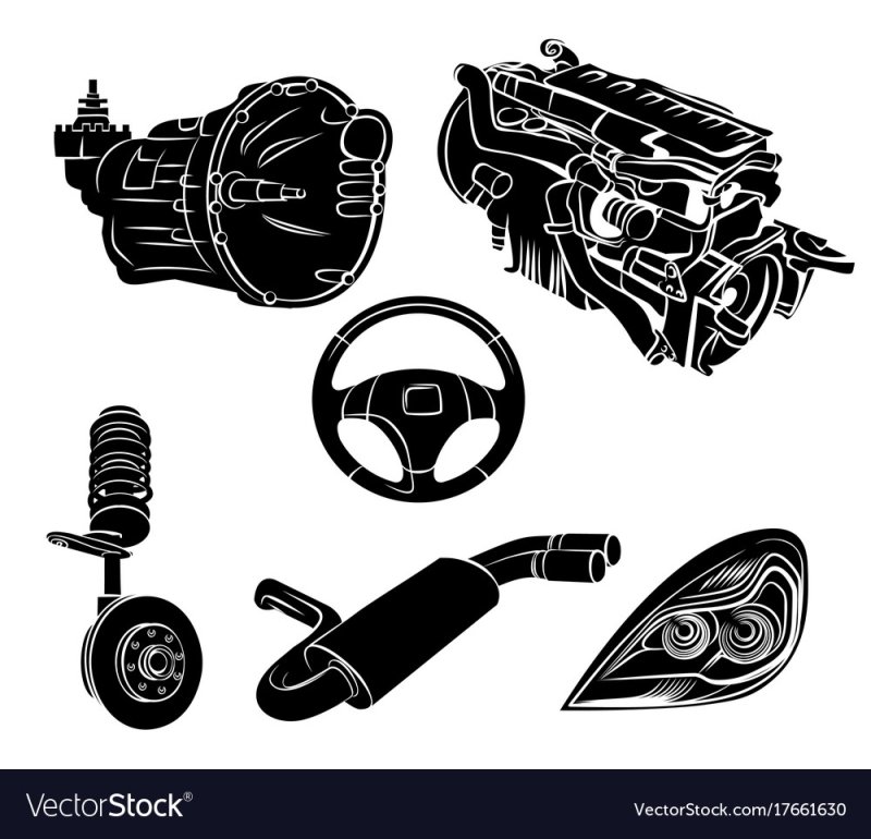 Векторные детали для машины