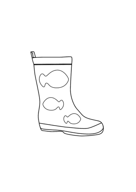 Сапожки раскраска