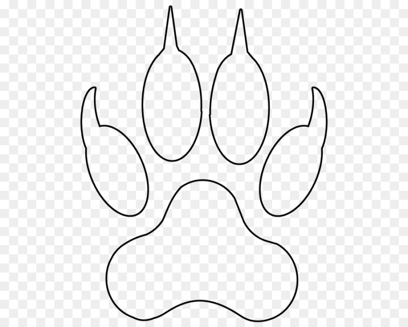 Трафарет лапки