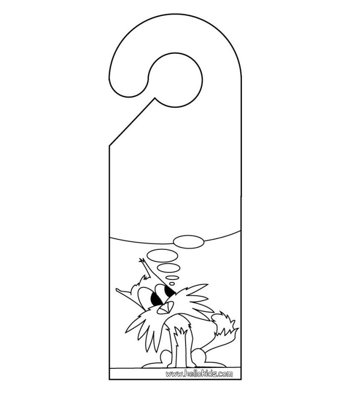 Трафарет на дверь