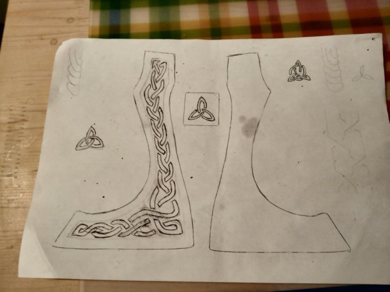 Топор эскиз