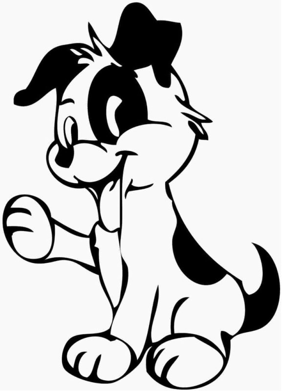 Рисунок белым на черном