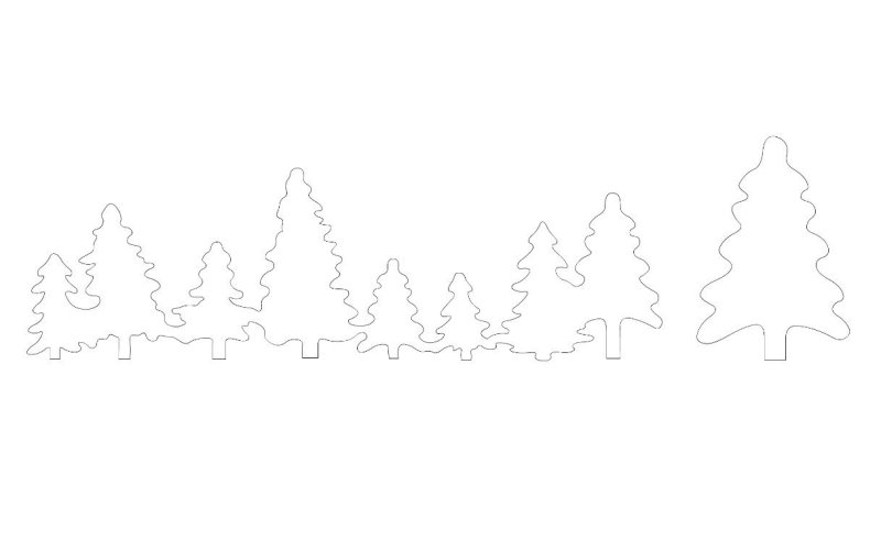 Зимние трафареты