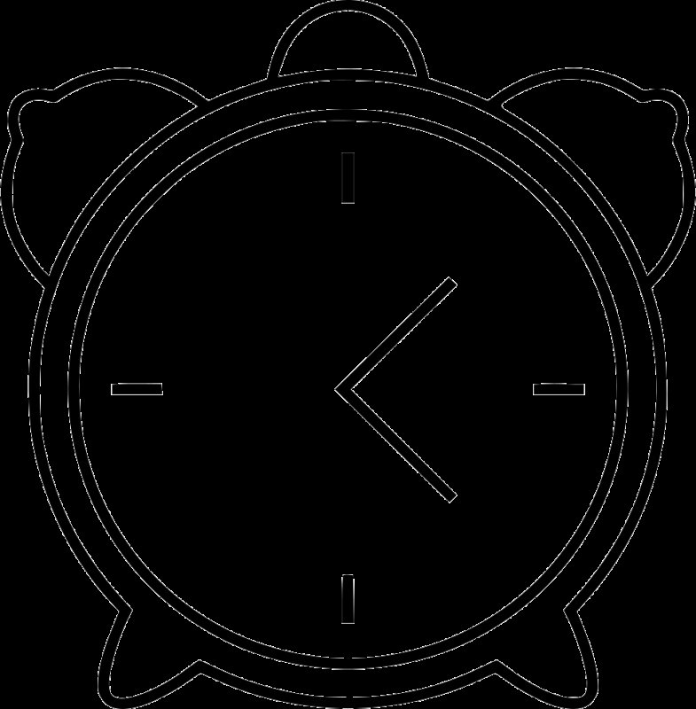 Будильник раскраска