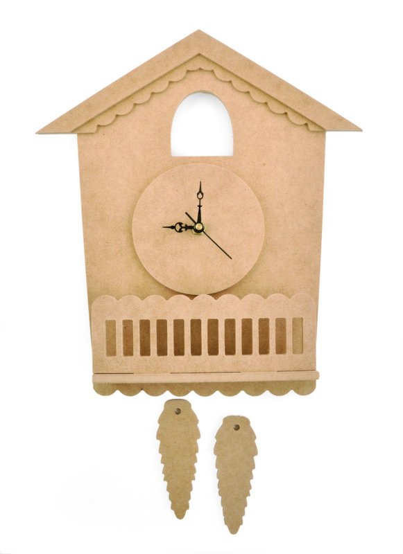 Часы домик из фанеры