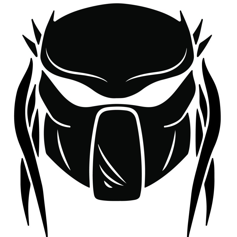 Хищник трафарет