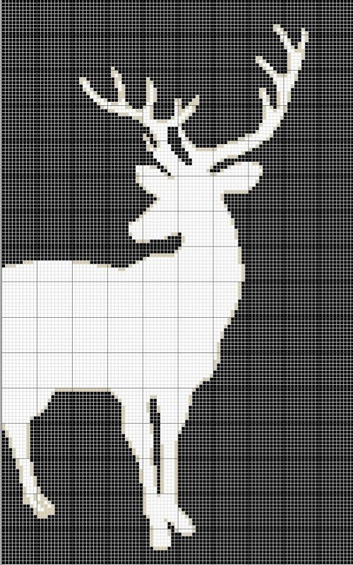 Трафарет "олени"