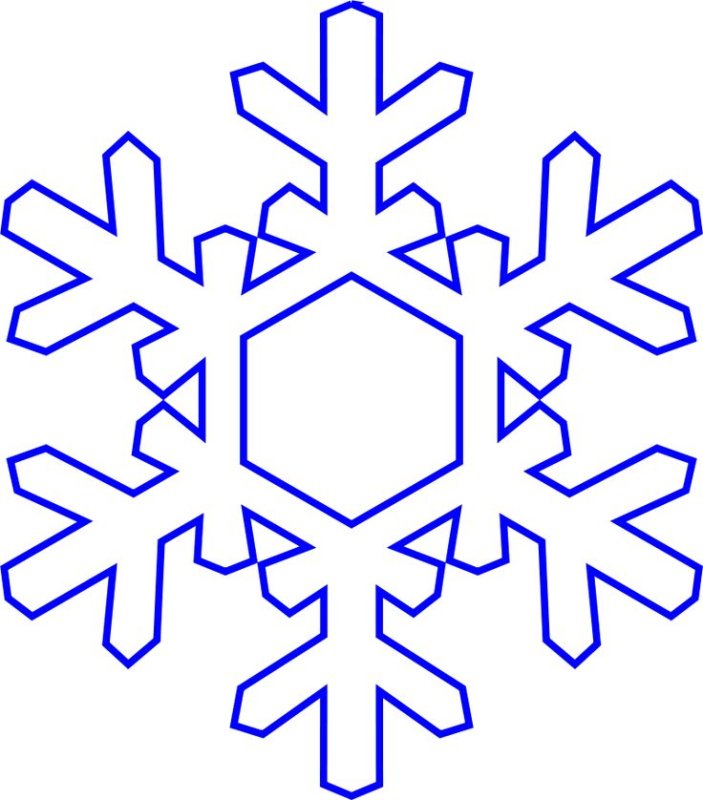 Трафарет «снежинки»