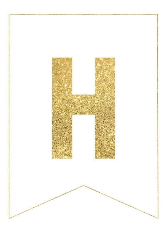 Флажки с буквами для дня рождения