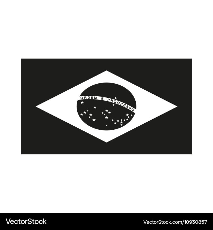 Флаг Бразилии раскраска