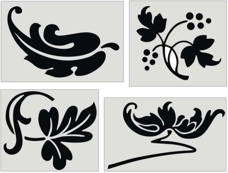 Трафареты узоры для декора
