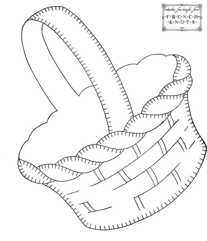 Трафарет корзинки
