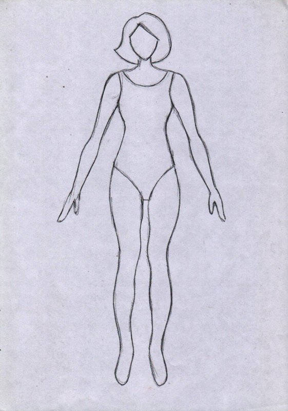 Фигура человека для моделирования одежды