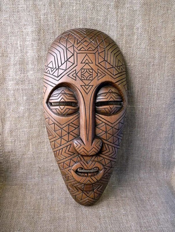 Деревянные маски на стену