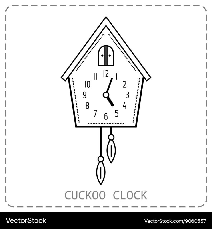 Часы раскраска