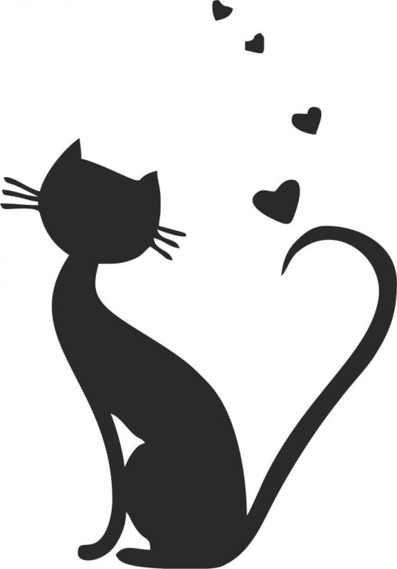 Трафарет кошки