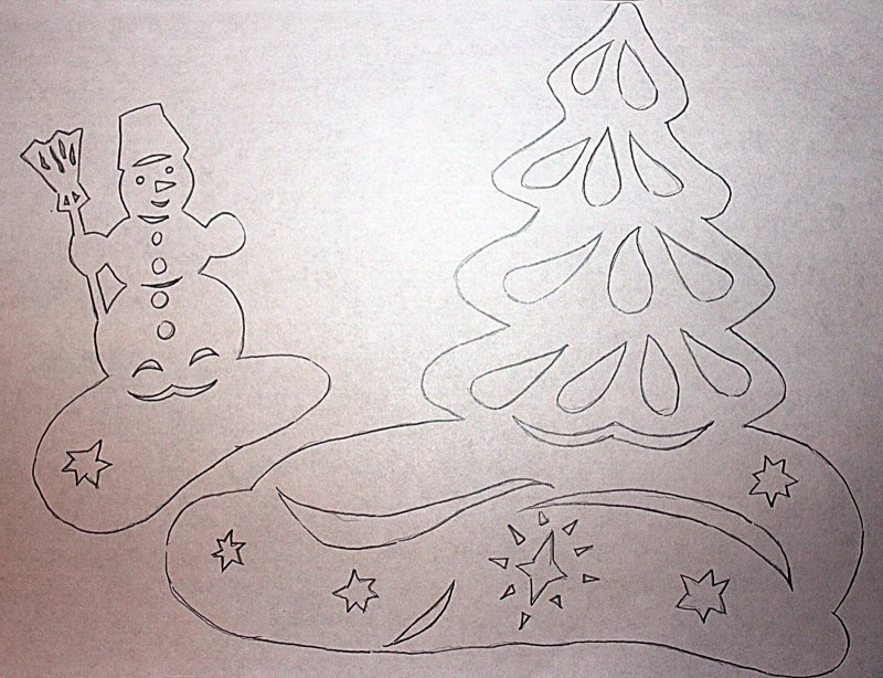 Сугробы на окна из бумаги