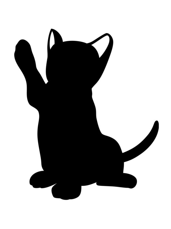 Силуэт кошки