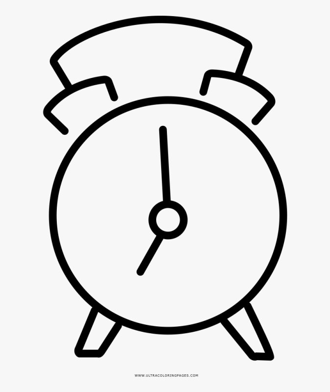 Будильник раскраска для детей
