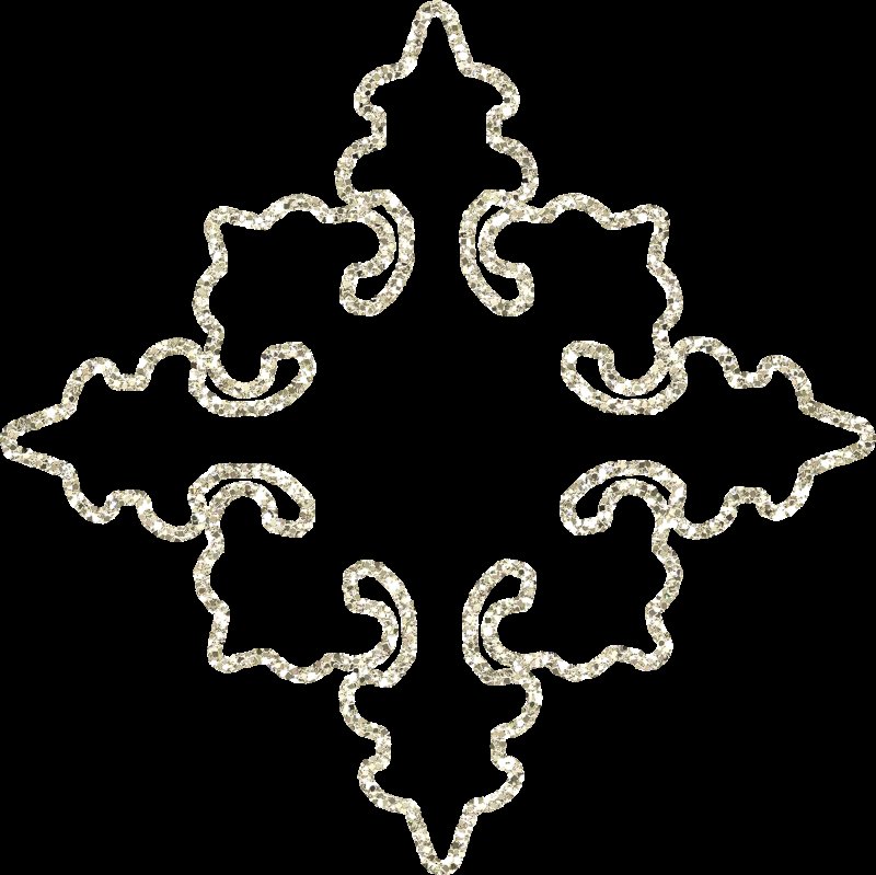 Шаблон снежинки на прозрачном фоне