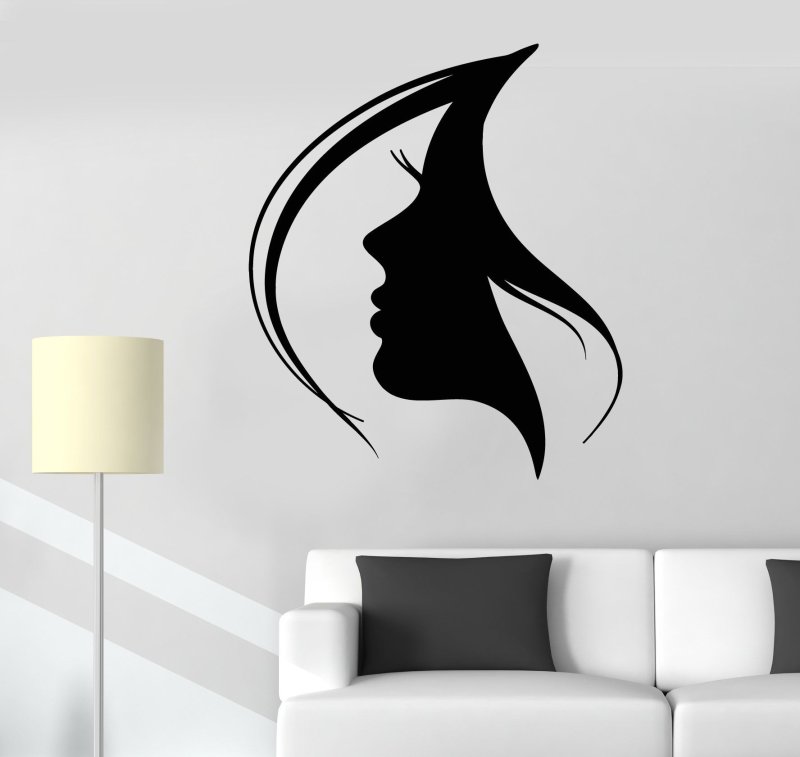 Силуэты на стене в интерьере