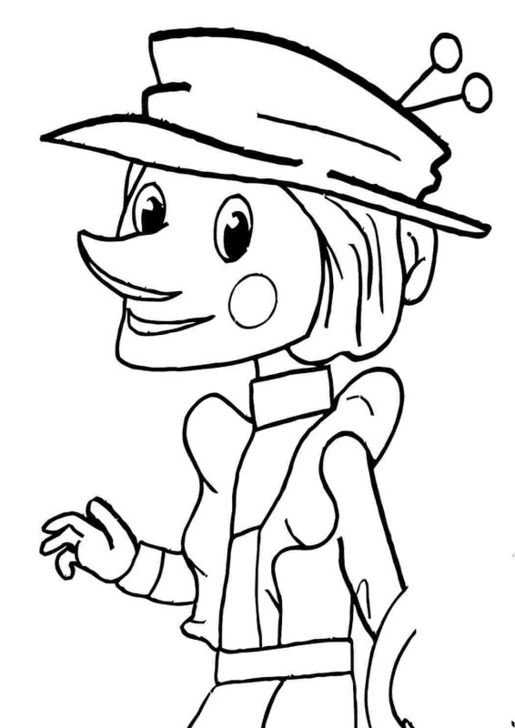 Старуха Шапокляк раскраска