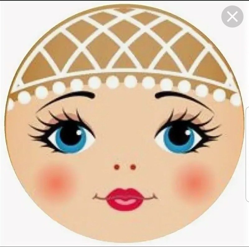 Лицо матрешки