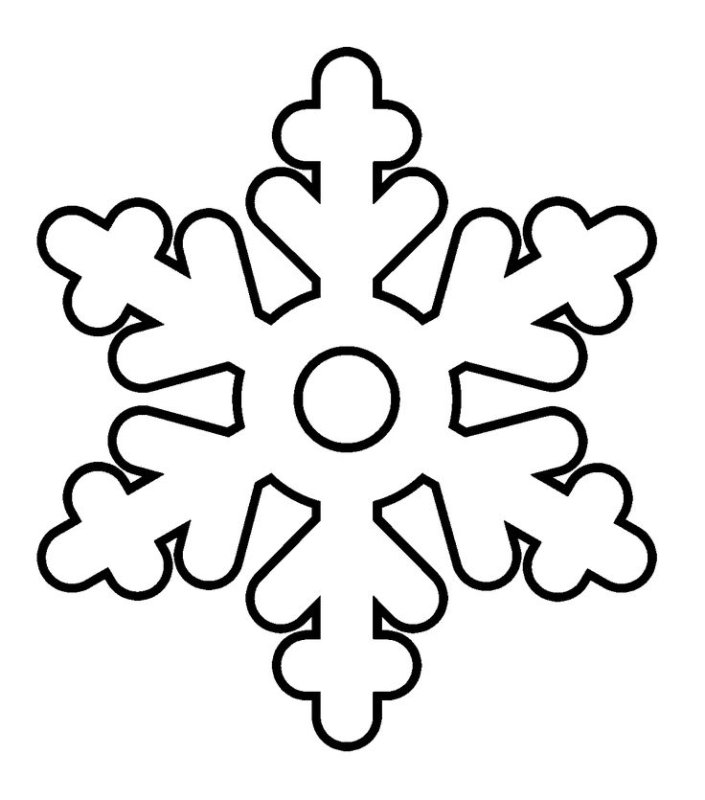 Снежинка раскраска
