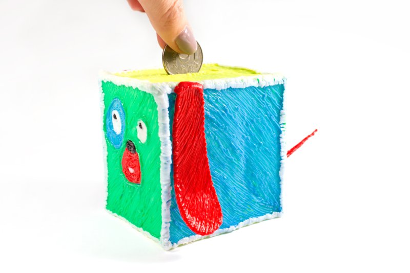 Копилка из 3д ручки