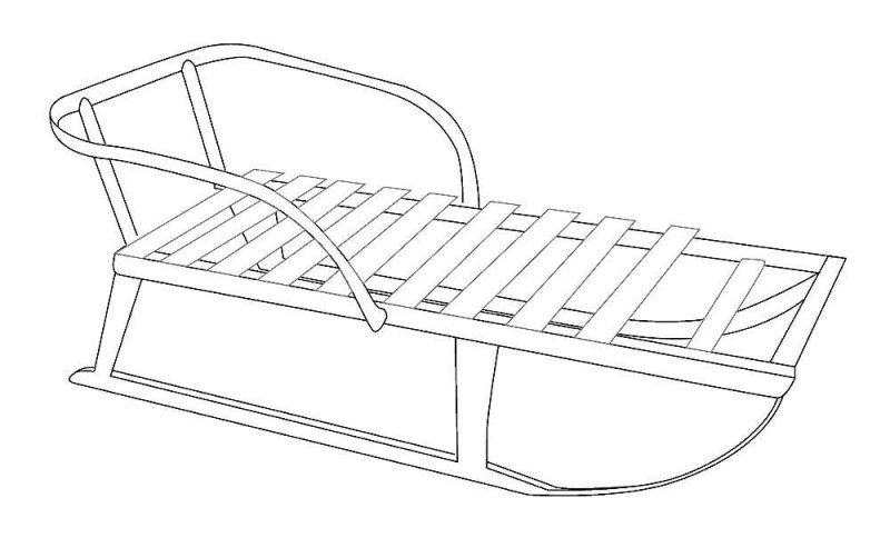 Рисование санки