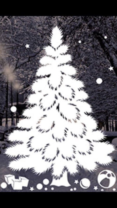 Елочка на окно