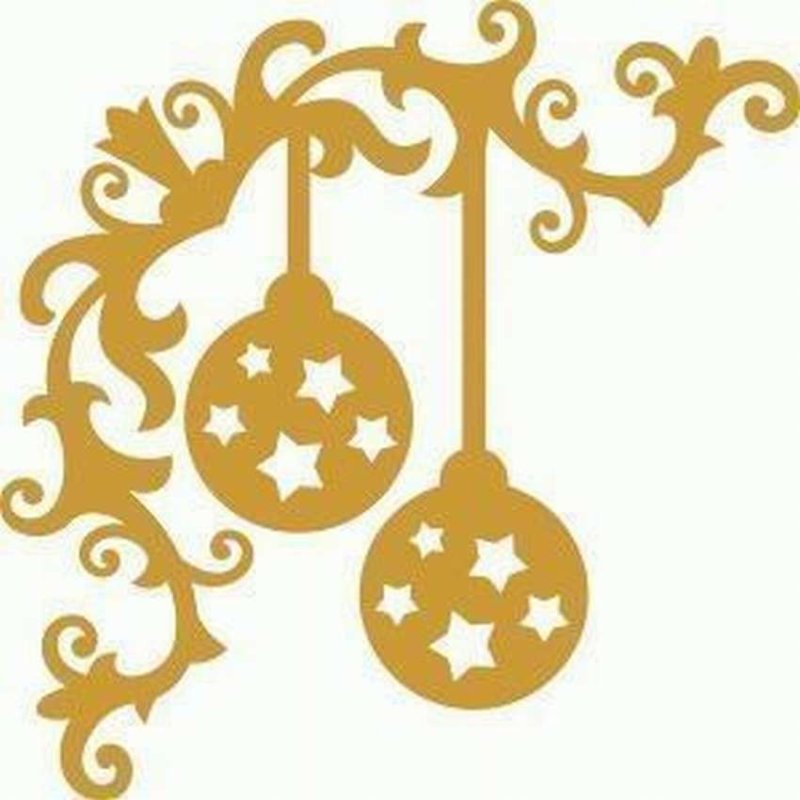 Красивые трафареты для декора на новый год