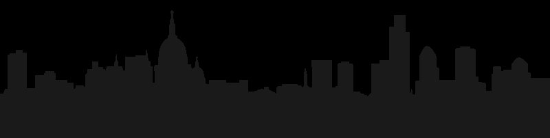 Силуэты домов города