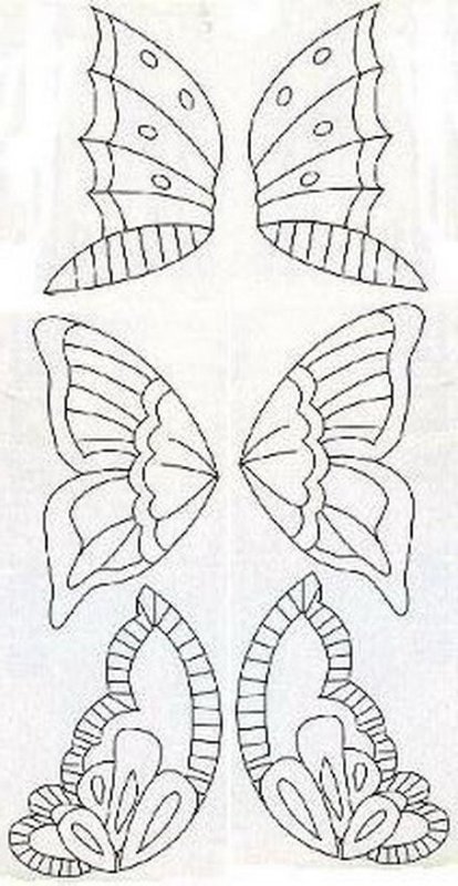 Трафарет бабочки для айсинга