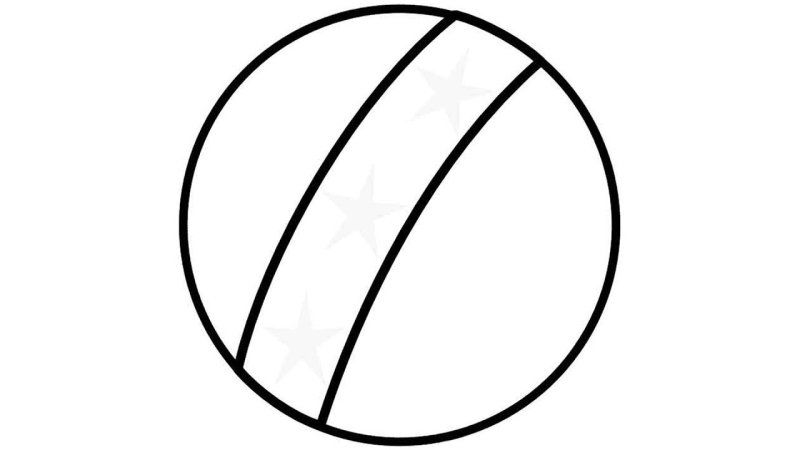 Мяч раскраска