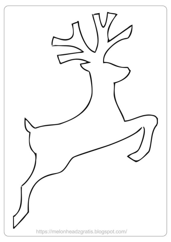 Трафарет "олени"