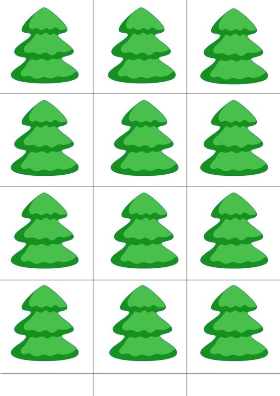 Счетный материал елочки